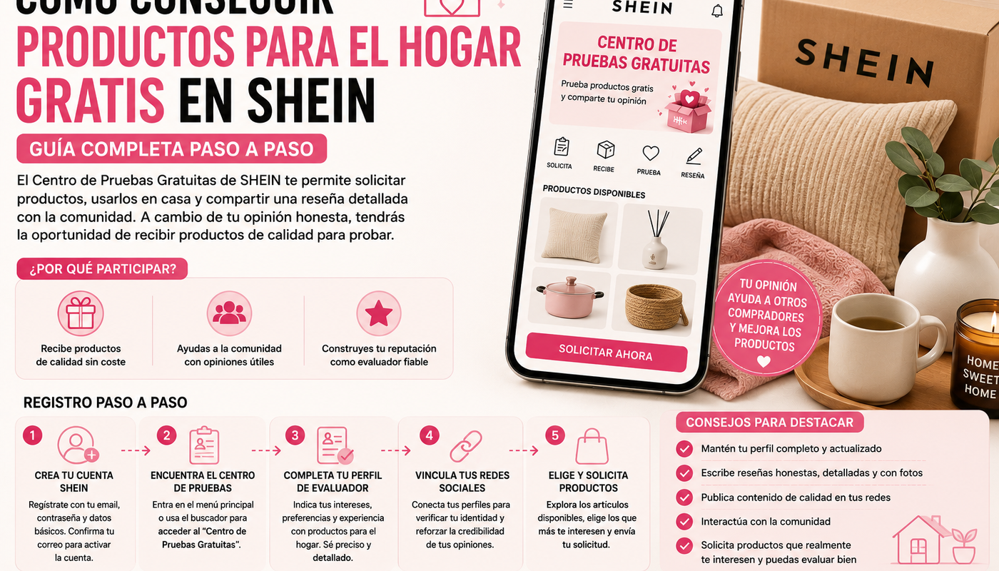 Como Ganar Articulos Para El Hogar Shein 🛍️ ¿Quiere saber cómo conseguir artículos para el hogar de SHEIN sin coste?