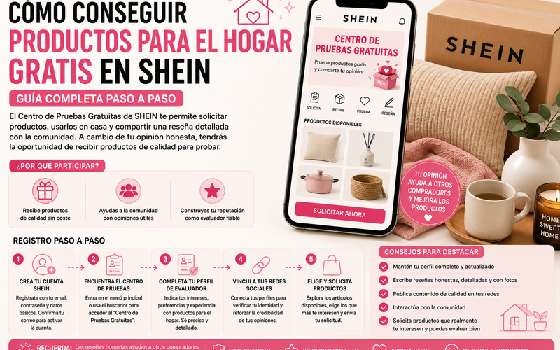 Como Ganar Articulos Para El Hogar Shein 🛍️ ¿Quiere saber cómo conseguir artículos para el hogar de SHEIN sin coste?